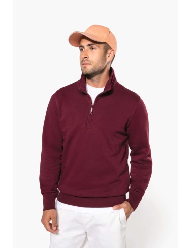 K-KA487-ZIPPED NECK SWEATSHIRT